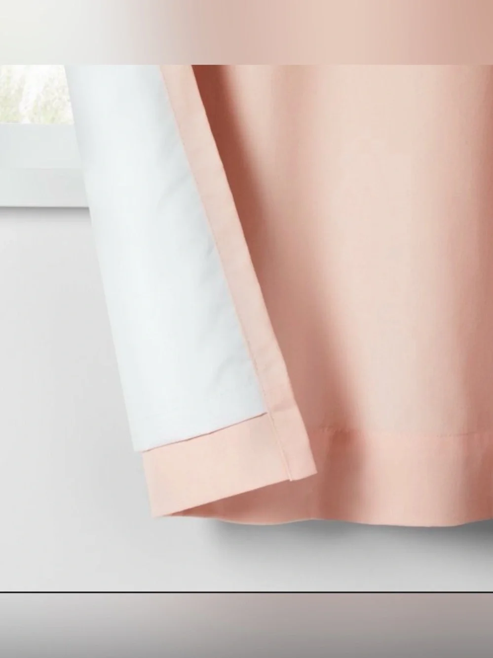 42”W x 84” L Twill Solid Kids  Pink Blackout Curtain Panel - Pillowfort